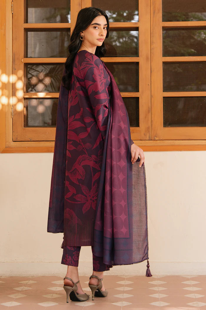 Jazmin 3Pc Printed Viscose khaddar UW-0133 gulbuy.com