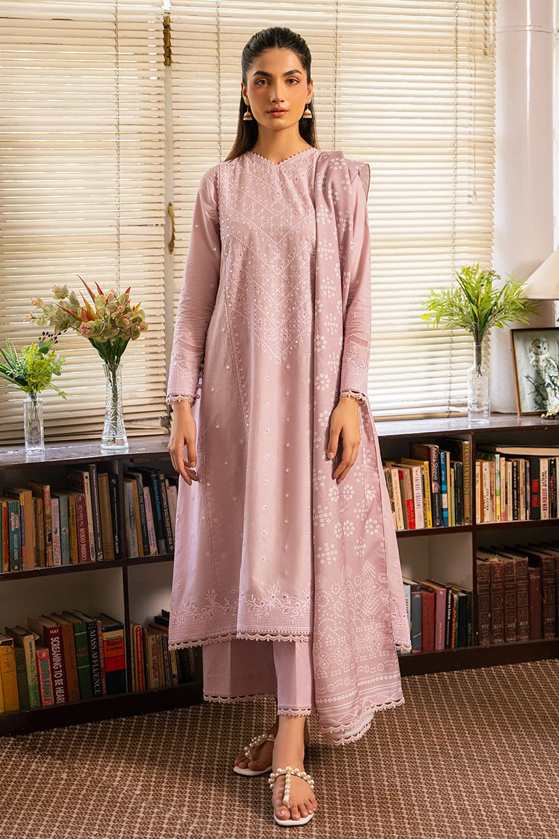 CROSS STITCH 3 PIECE EMBROIDERED LAWN SUIT (0124RTSEMBLWN0503)