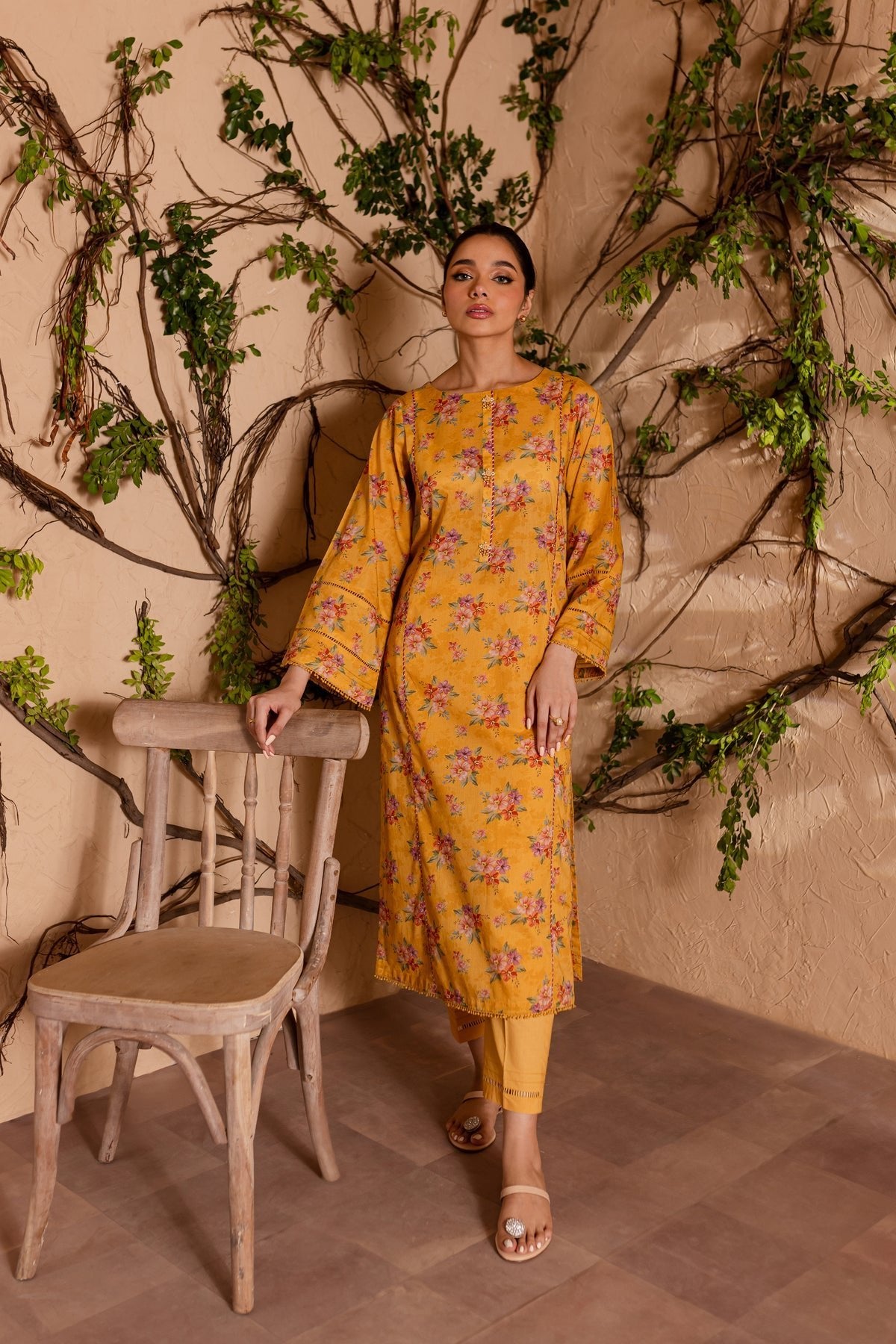 Batik 2Pc Printed Lawn Suit (Lemon-Tart-2Pc)