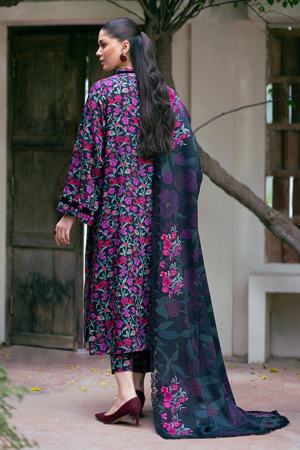 BAROQUE 3PC EMBROIDERED VISCOSE UF-766 gulbuy.com