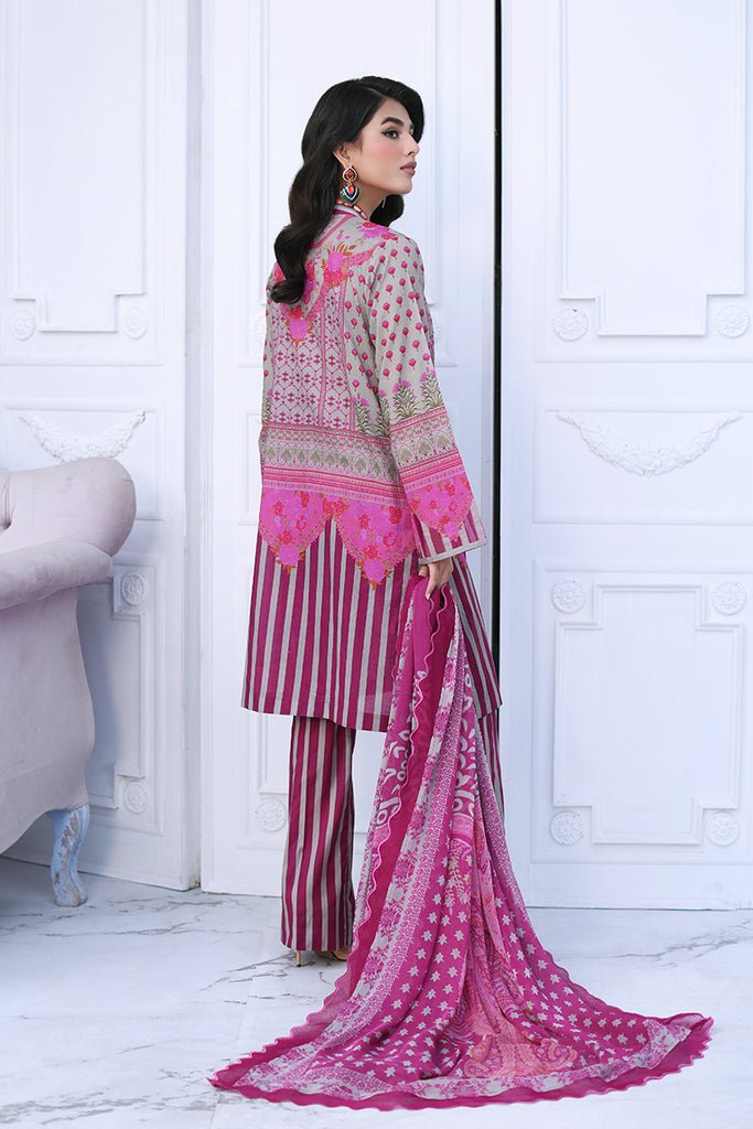 Charizma 3 Piece Printed Lawn Suit (CPS4-04)