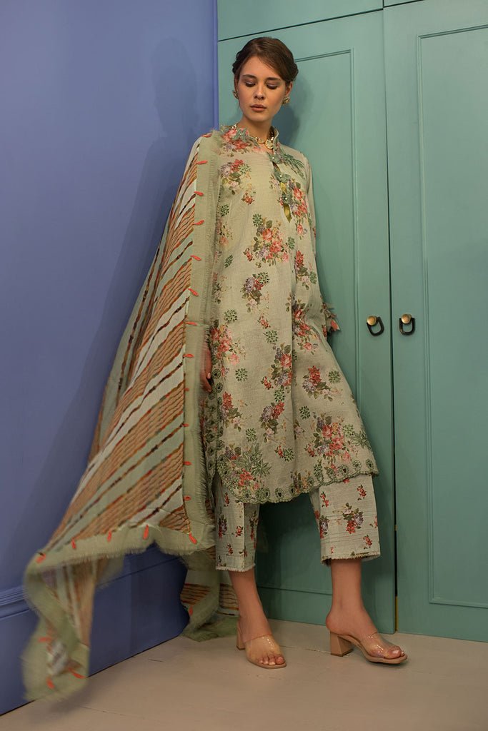 SOBIA NAZIR 3PC EMBROIDERED CHIFFON SUIT (SV24-5A)