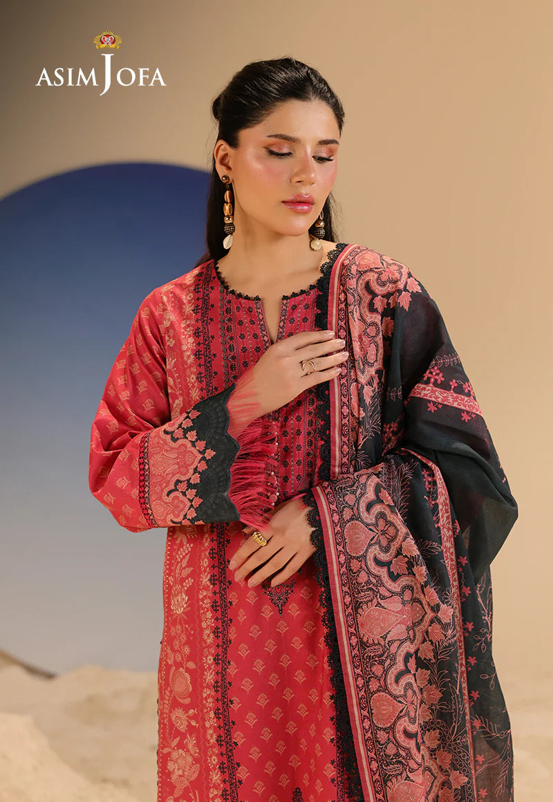Asim Jofa 3Pc Printed Lawn Suit AJUBU-34 gulbuy.com