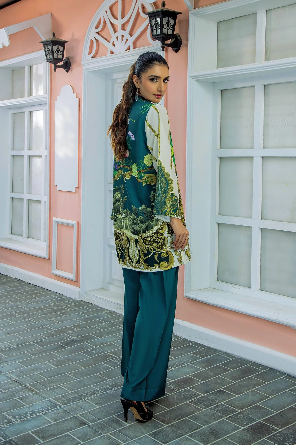 Be Yourself 2Pc Printed Cotton Silk Suit BA-028 gulbuy.com