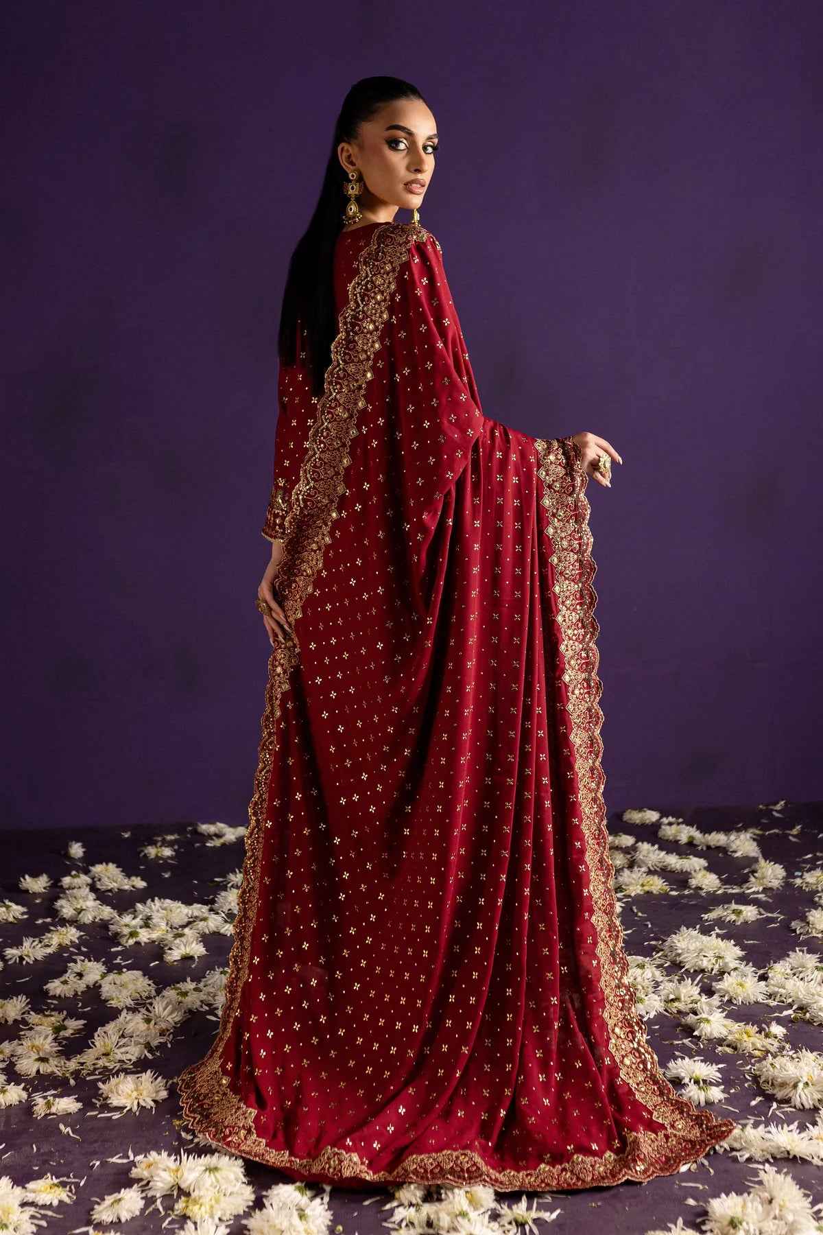 Batik 3Pc Embroidered Chiffon Suit Mastani gulbuy.com