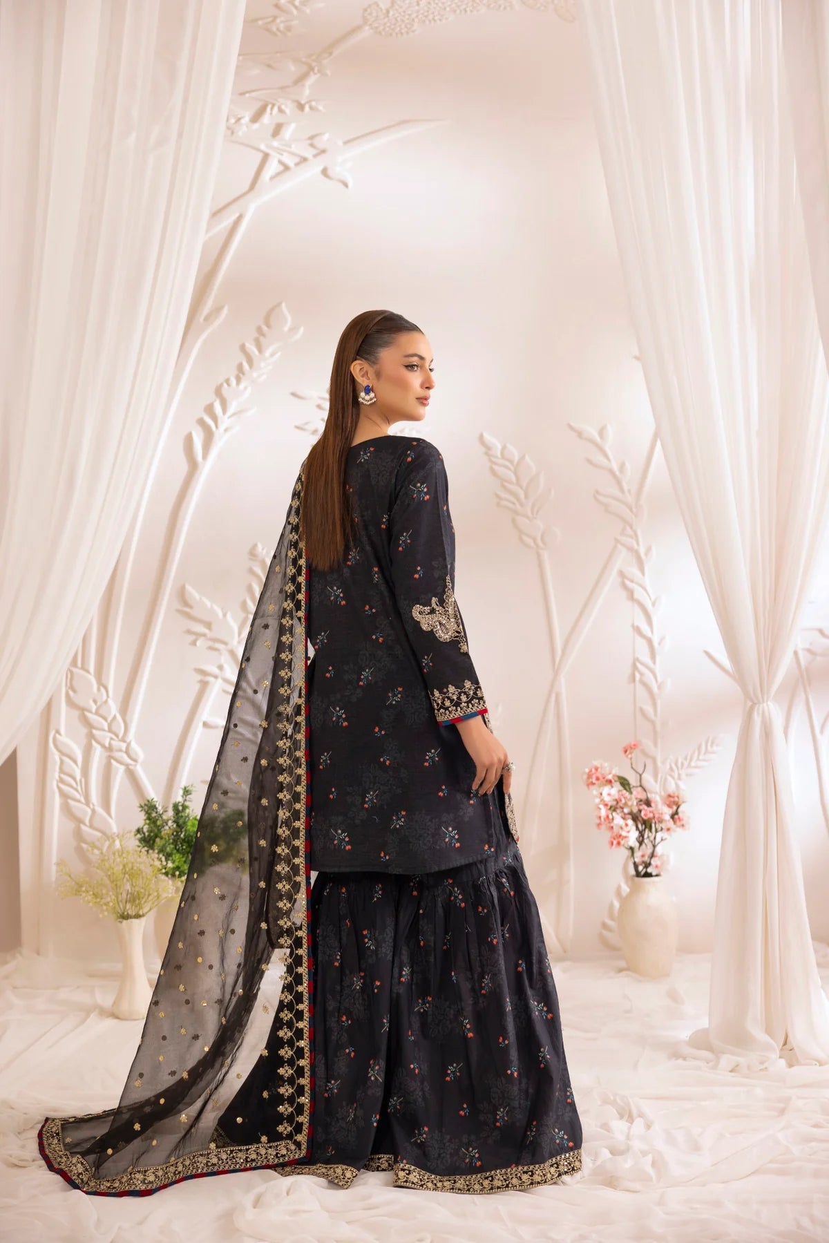 Mohagni 3Pc Embroidered Organza Suit DLS-06 gulbuy.com
