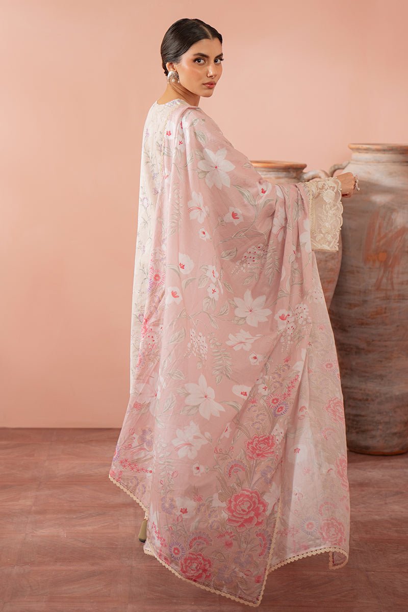 CROSS STITCH 3 PIECE EMBROIDERED CAMBRIC SUIT (0224RTSPRTCAM0106)