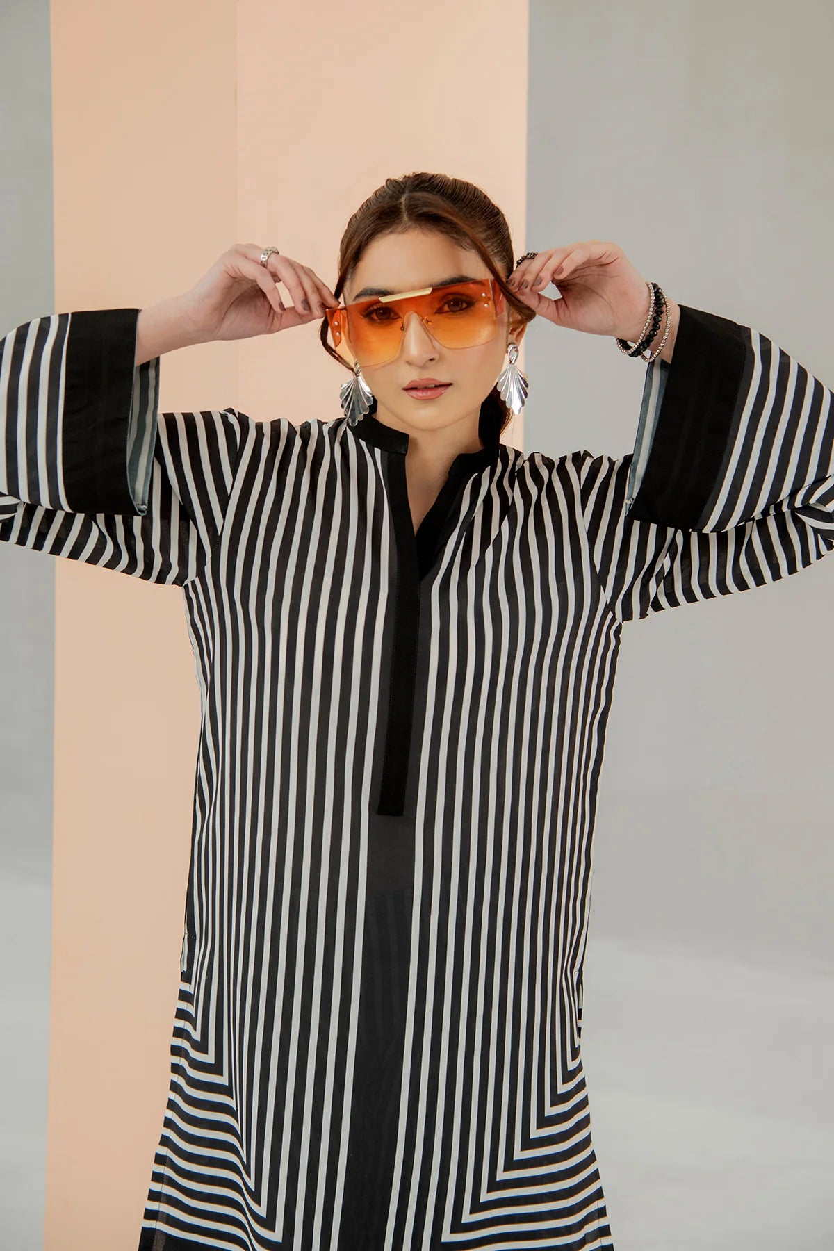 Be Yourself 2Pc Printed Cotton Silk Suit BA-010 gulbuy.com
