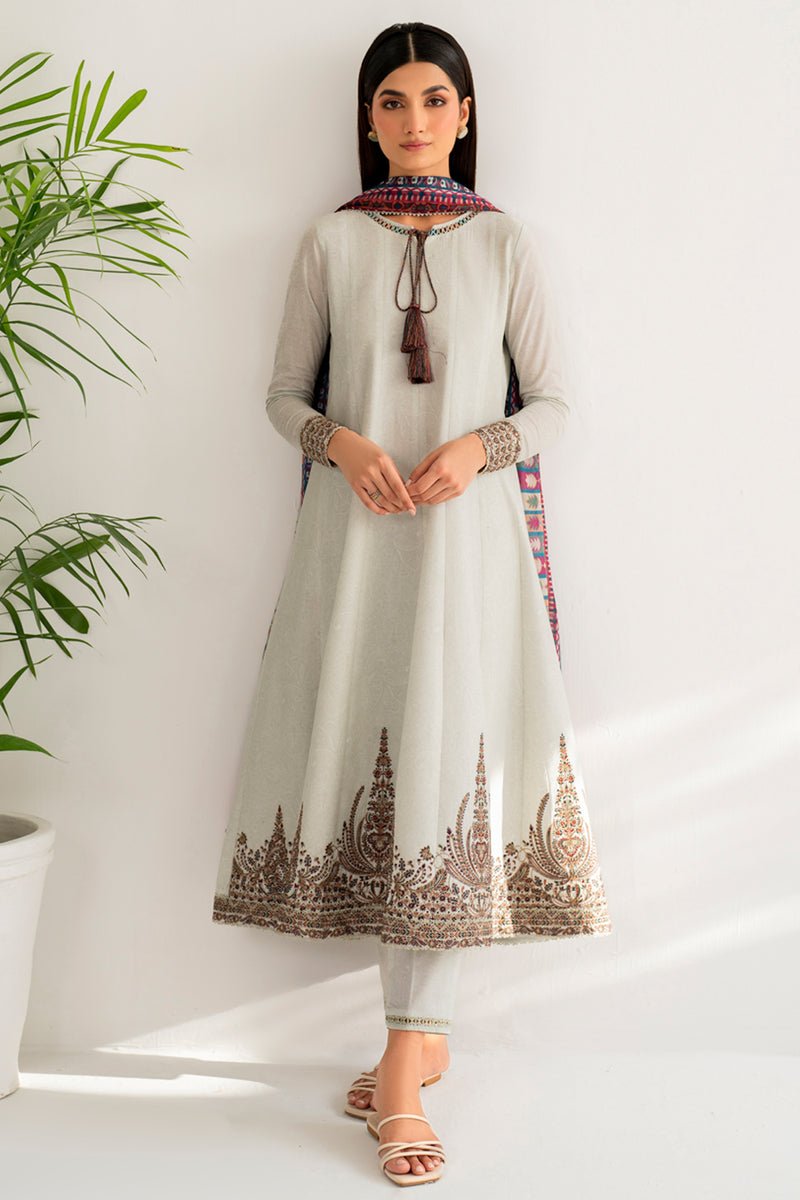 JAZMIN 3 PIECE EMBROIDERED LAWN SUIT (USE-9093)