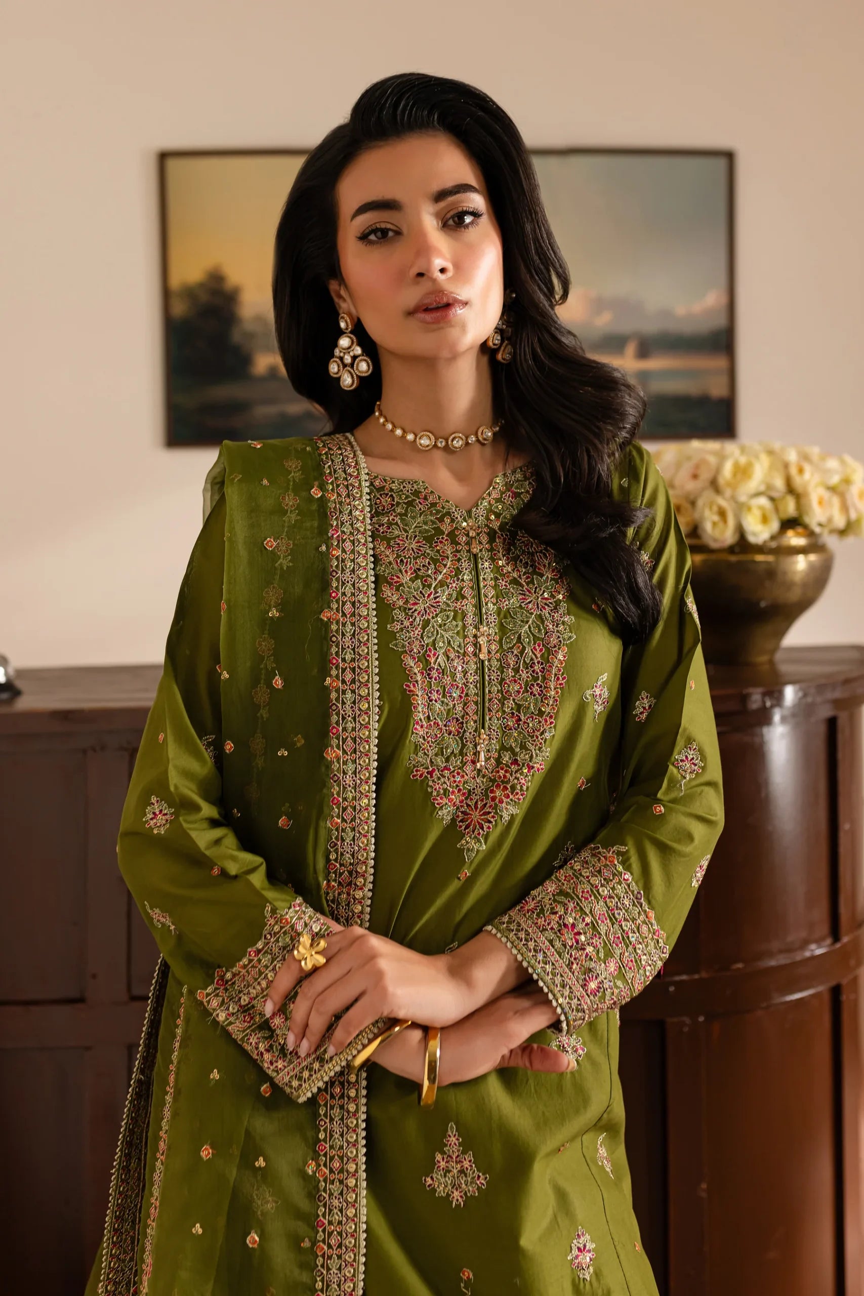 Batik 3Pc Embroidered Lawn Suit Novo gulbuy.com