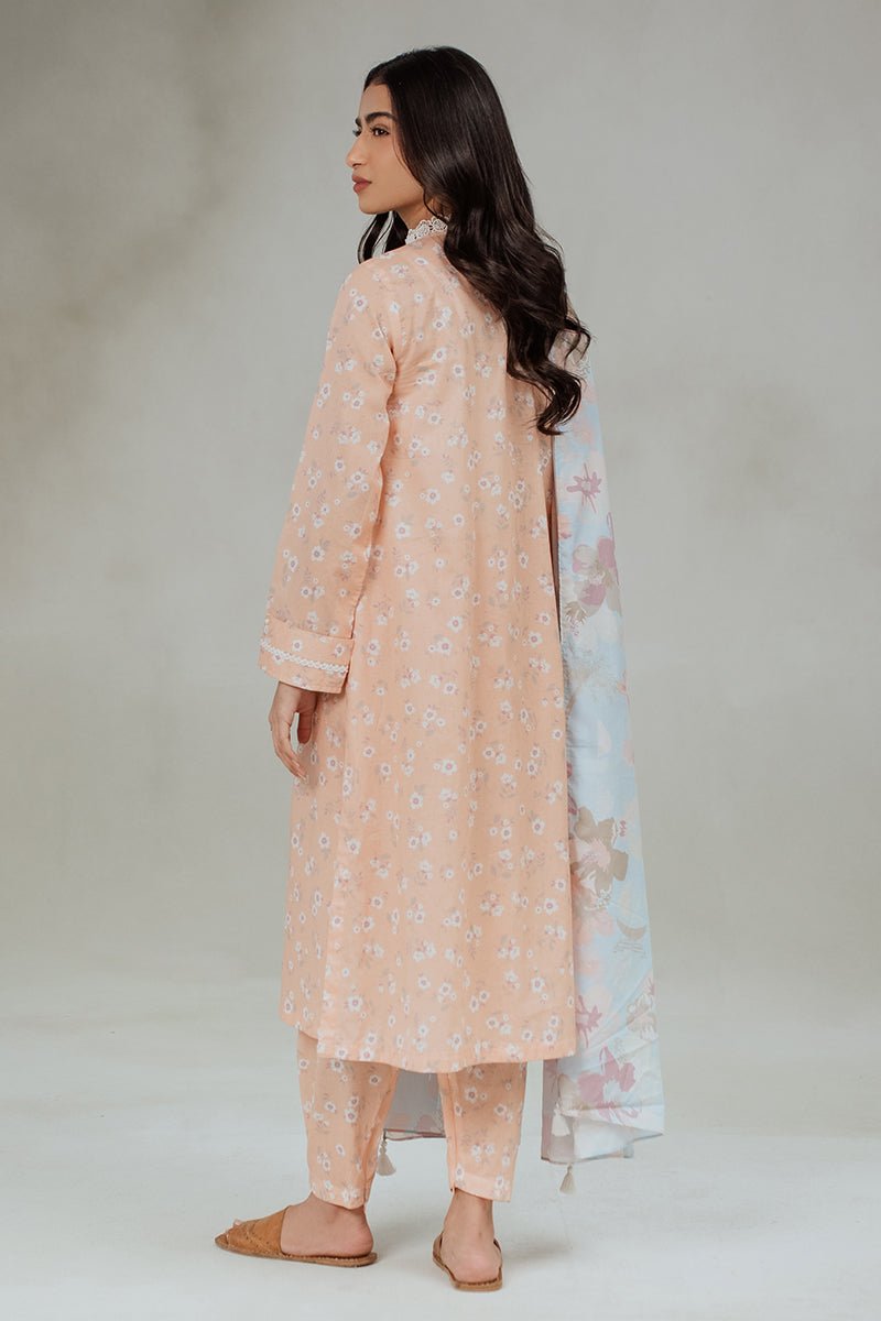 CROSS STITCH 3 PIECE PRINTED LAWN SUIT (0124RTWPRTLWN0109)