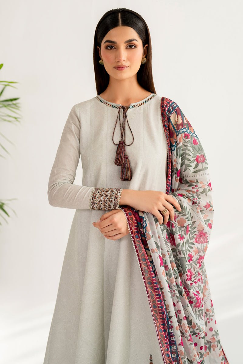 JAZMIN 3 PIECE EMBROIDERED LAWN SUIT (USE-9093)
