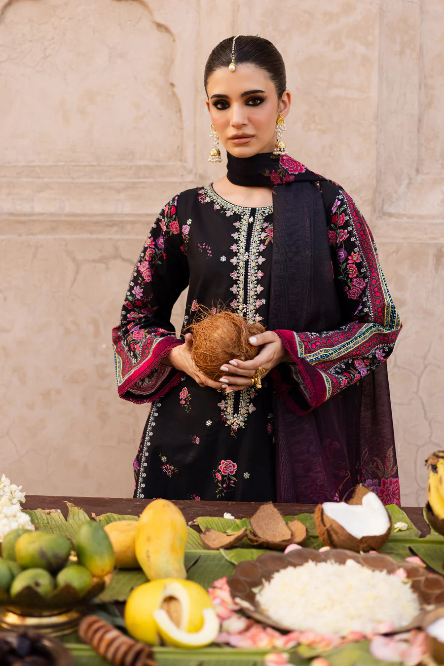 Batik 3Pc Embroidered Lawn Suit Skylar gulbuy.com