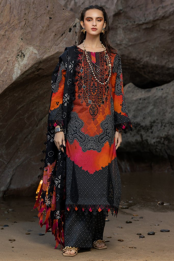 Charizma 3 Piece Embroidered Lawn Suit (SN4-07)