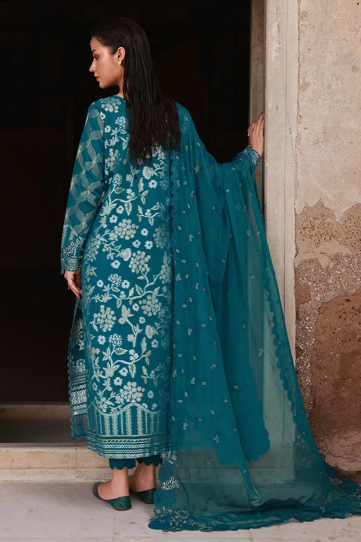 Nureh 3Pc Embroidered Jacquard Suit NJ-101 gulbuy.com