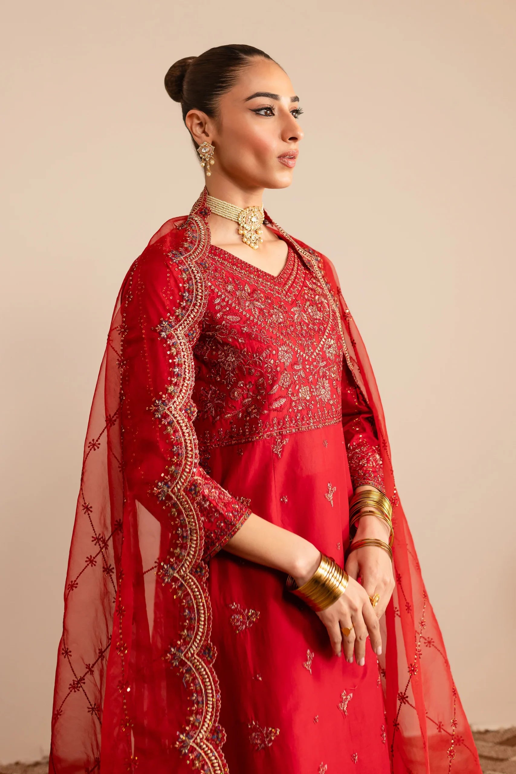 Batik 3Pc Embroidered Lawn Suit Zanel gulbuy.com