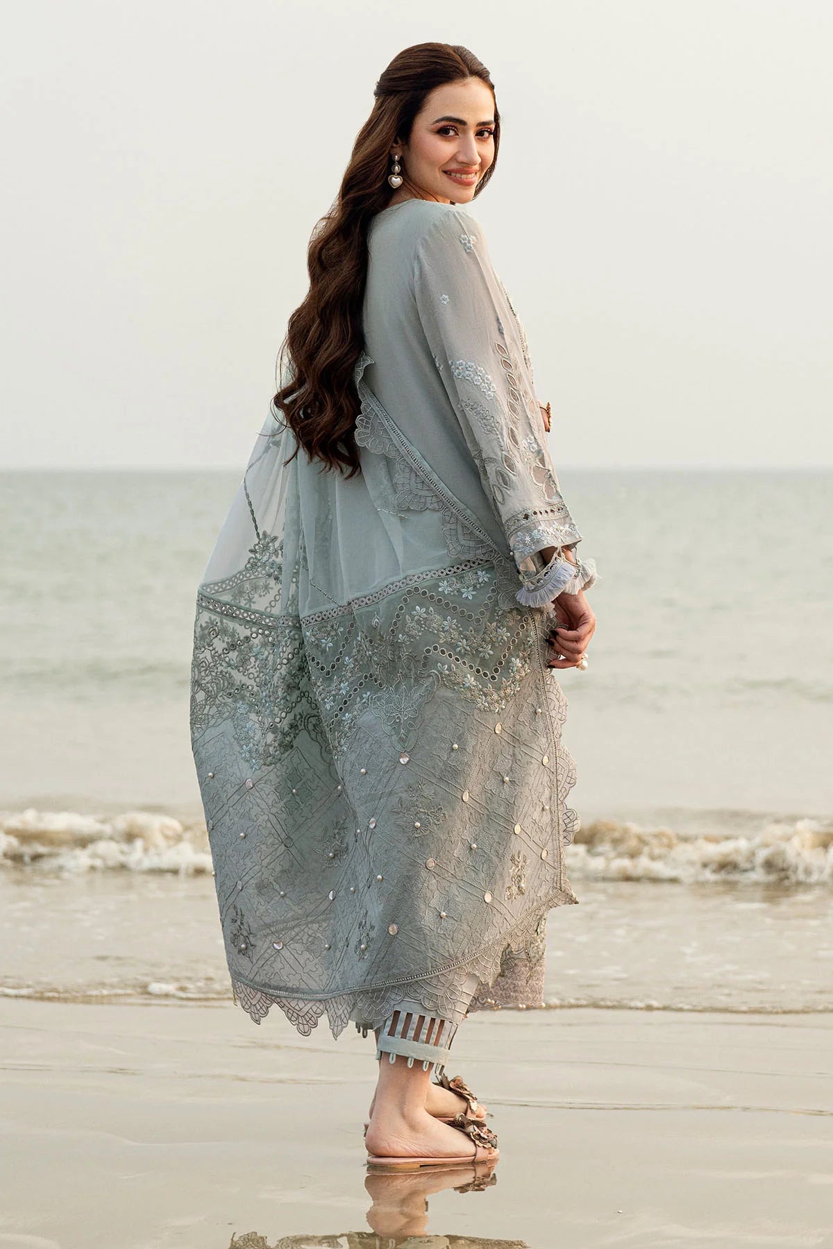 Nureh 3Pc Embroidered Swiss Lawn Suit NE-145 gulbuy.com