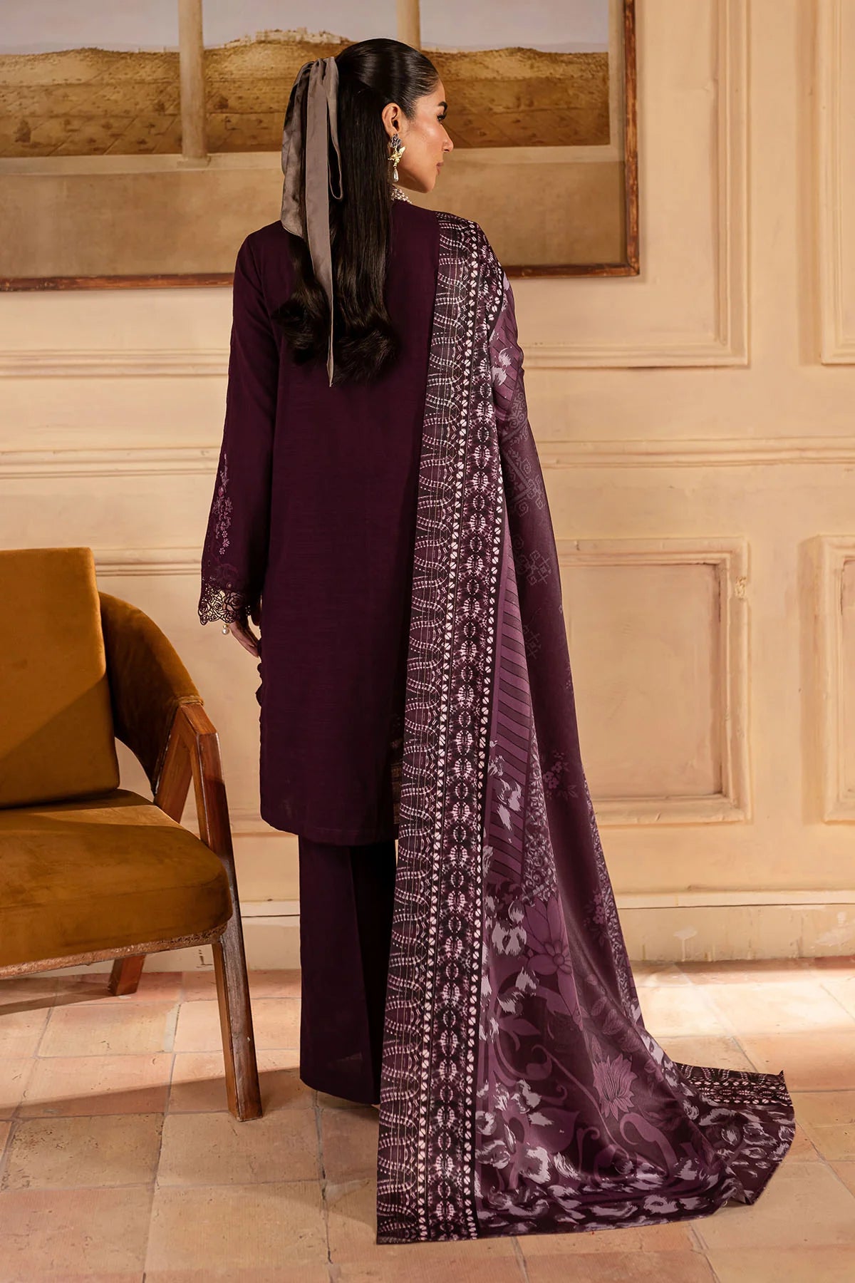 Nureh 3Pc Embroidered Khaddar Suit NP-581 gulbuy.com