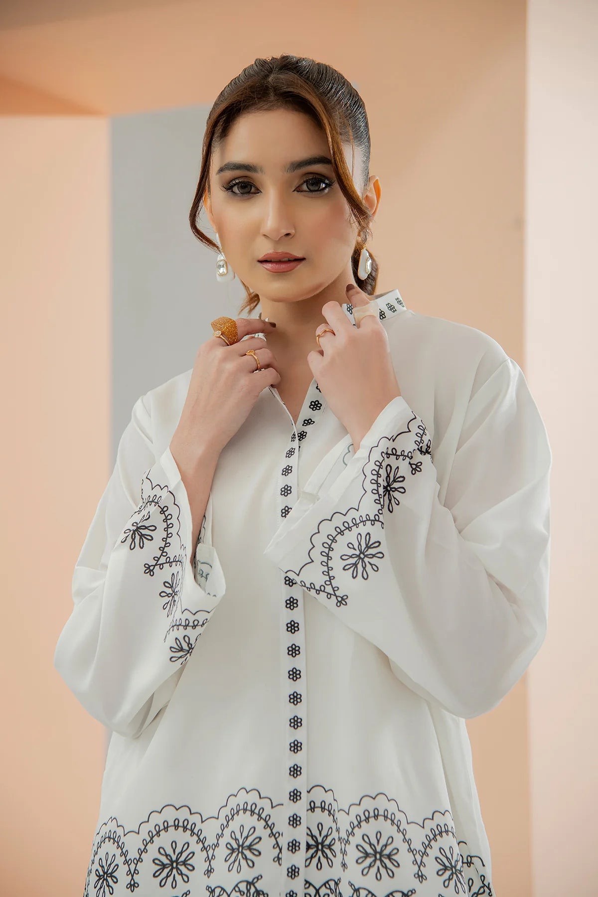 Be Yourself 2Pc Printed Cotton Silk Suit BA-015 gulbuy.com