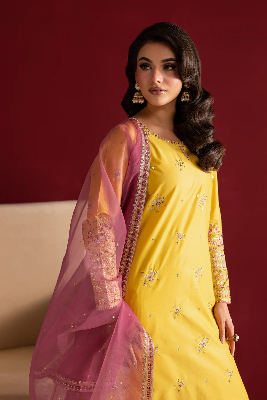 Batik 3Pc Embroidered Cotton Suit Sapna gulbuy.com
