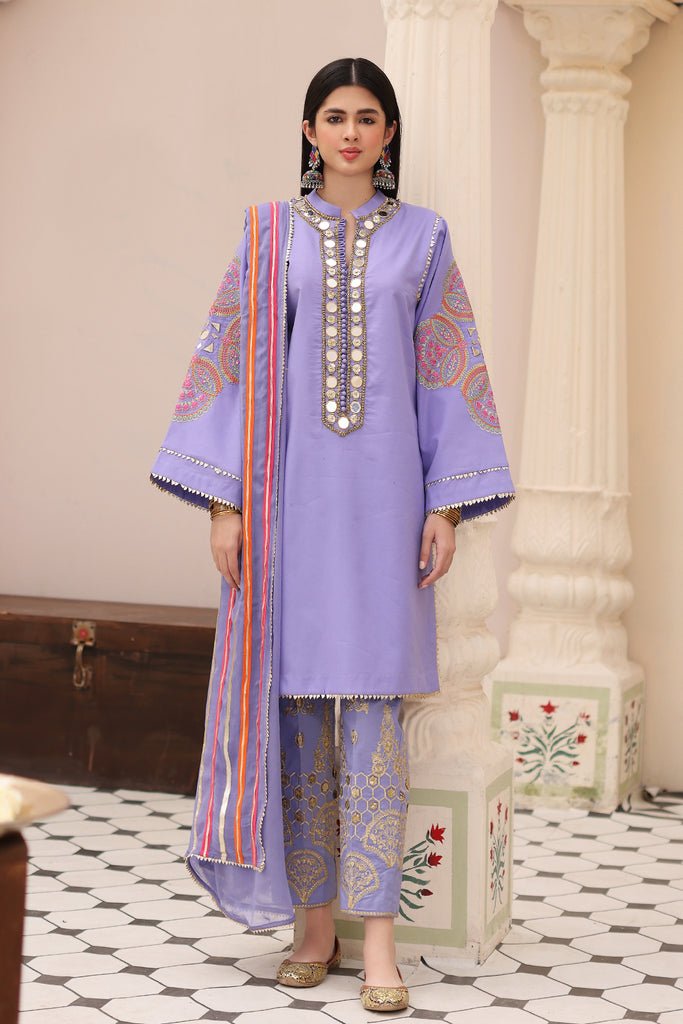 Charizma 3 Piece Embroidered Lawn Suit (CNP-4-08)