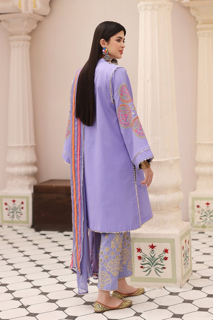 Charizma 3 Piece Embroidered Lawn Suit (CNP-4-08)
