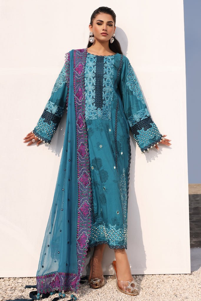 Charizma 3 Piece Embroidered Lawn Suit (ED4-02)