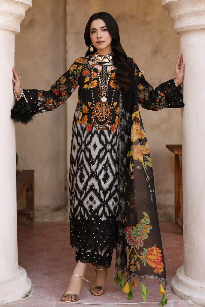 Charizma 3 Piece Embroidered Lawn Suit (CCS4-13)