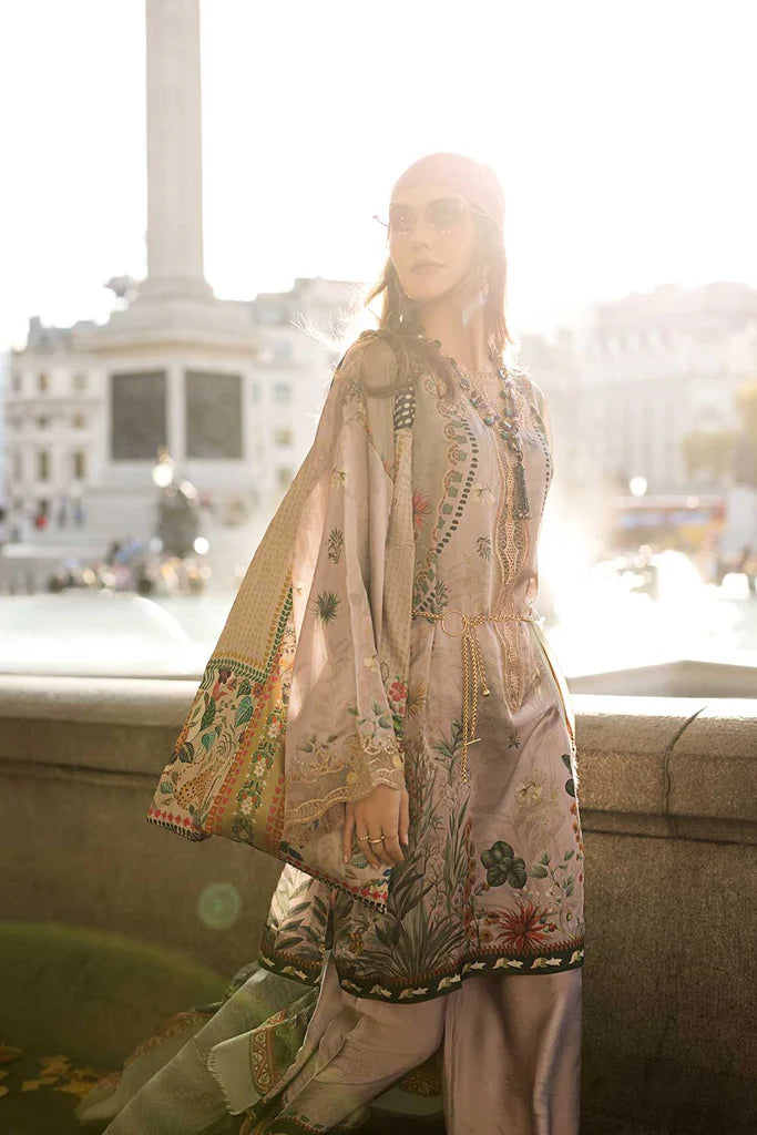 Sobia Nazir 3Pc Printed Satin Suit ST24-06 gulbuy.com