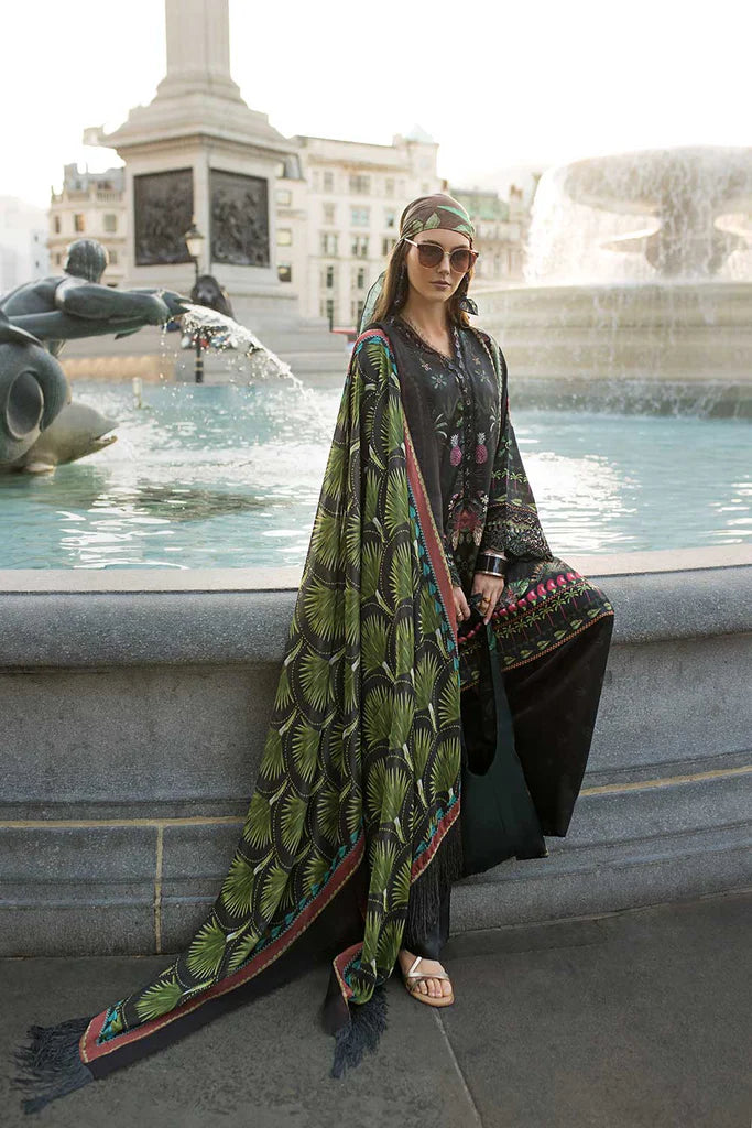 Sobia Nazir 3Pc Printed Satin Suit ST24-03 gulbuy.com