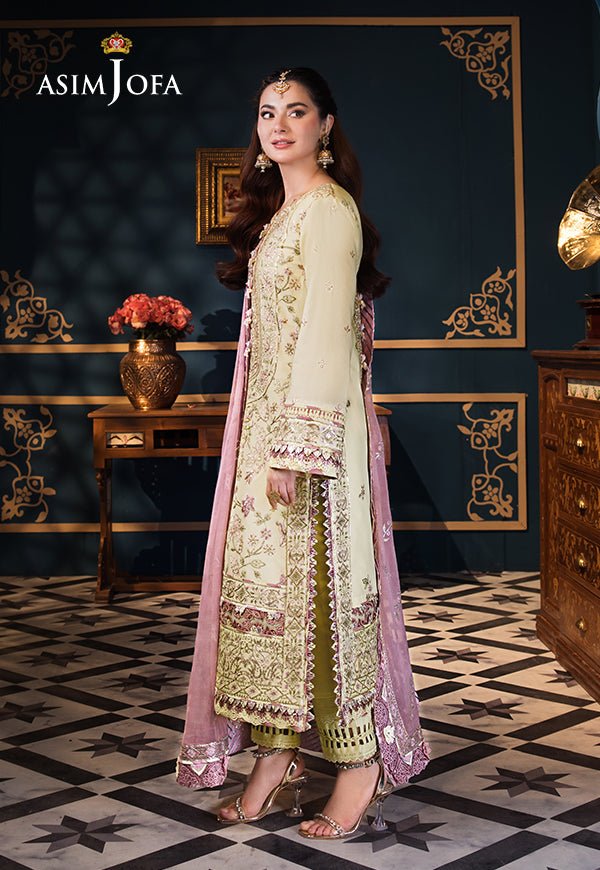 ASIM JOFA 3 PIECE EMBROIDERED LAWN SUIT (AJFI-15)