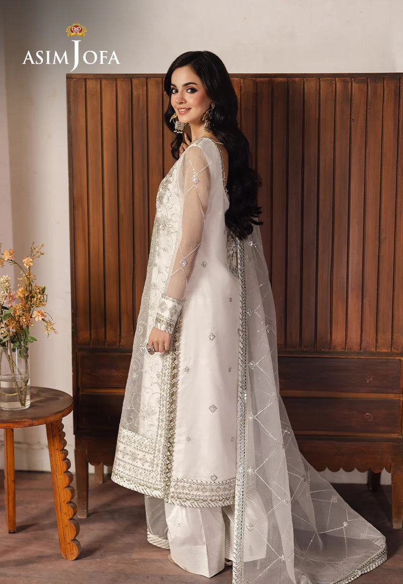 Asim Jofa 3Pc Embroidered Organza Suit AJHE-03 gulbuy.com