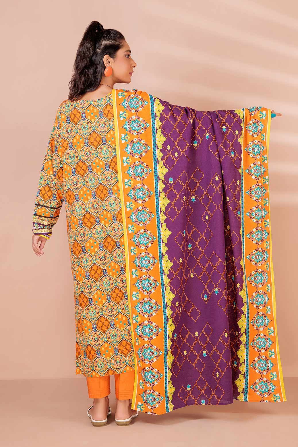 BONANZA SATRANGI 3PC PRINTED KHADDAR SUIT (AWT223P23)