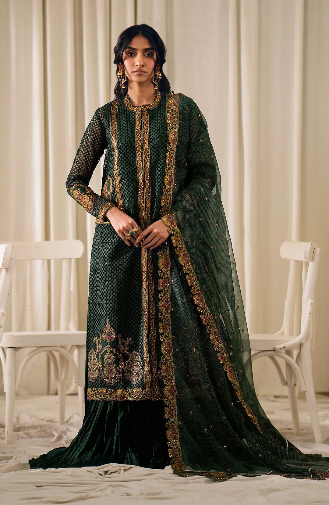 MARYUM & MARIA 3PC EMBROIDERED LAWN SUIT (MS24-613)