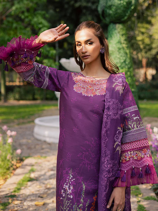 Parishay 3Pc Embroidered Lawn Suit BLOOM-07 gulbuy.com