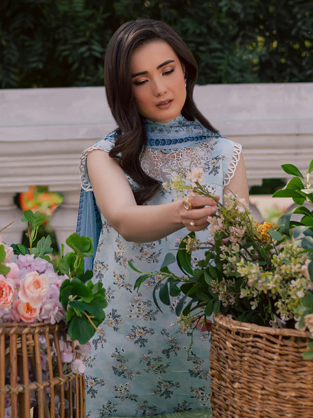 Parishay 3Pc Embroidered Lawn Suit BLOOM-10 gulbuy.com