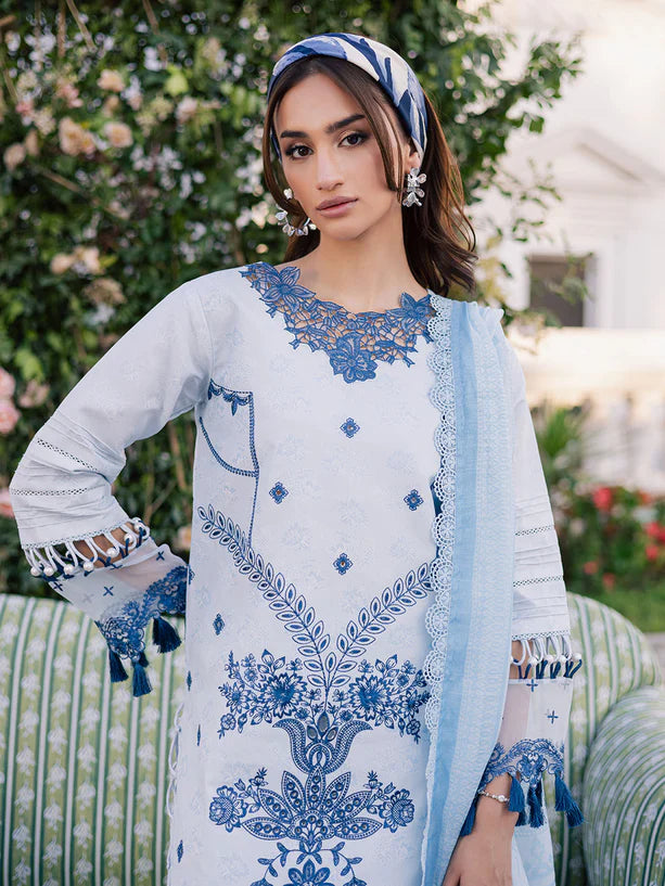 Parishay 3Pc Embroidered Lawn Suit BLOOM-13 gulbuy.com