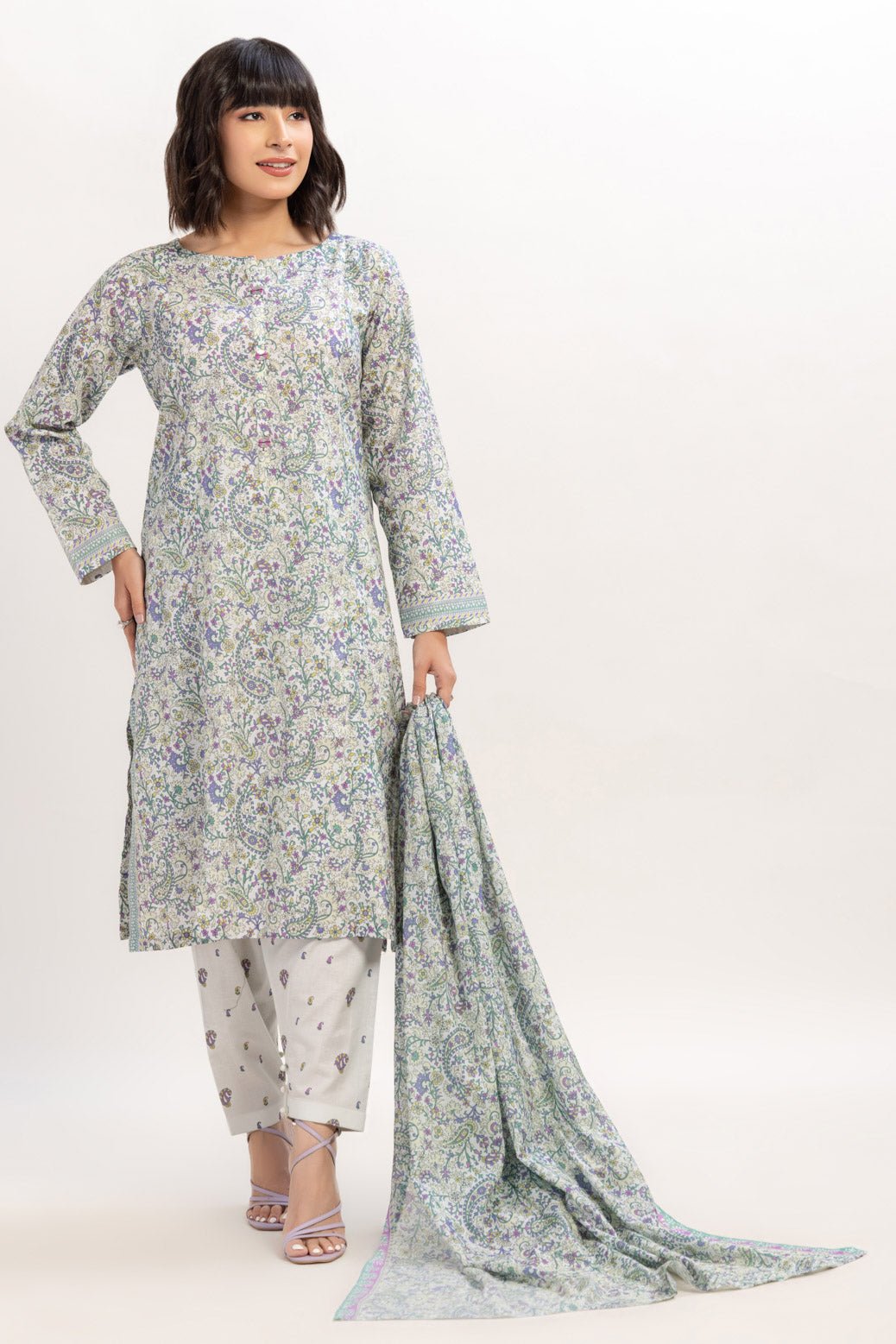 BONANZA SATRANGI 3PC PRINTED LAWN SUIT (BPS2243P14)