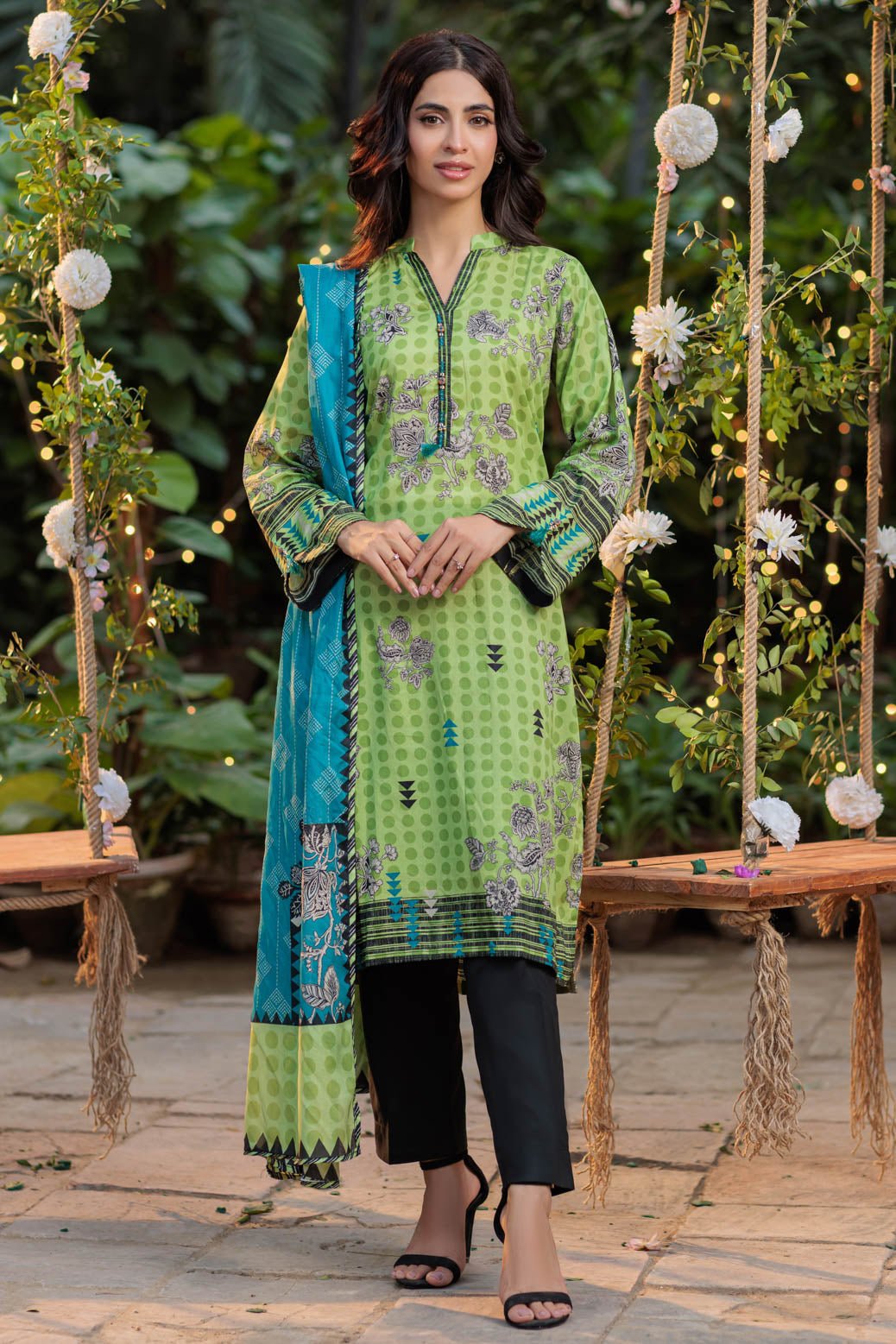 BONANZA SATRANGI 3PC PRINTED LAWN SUIT (BS6243P05)
