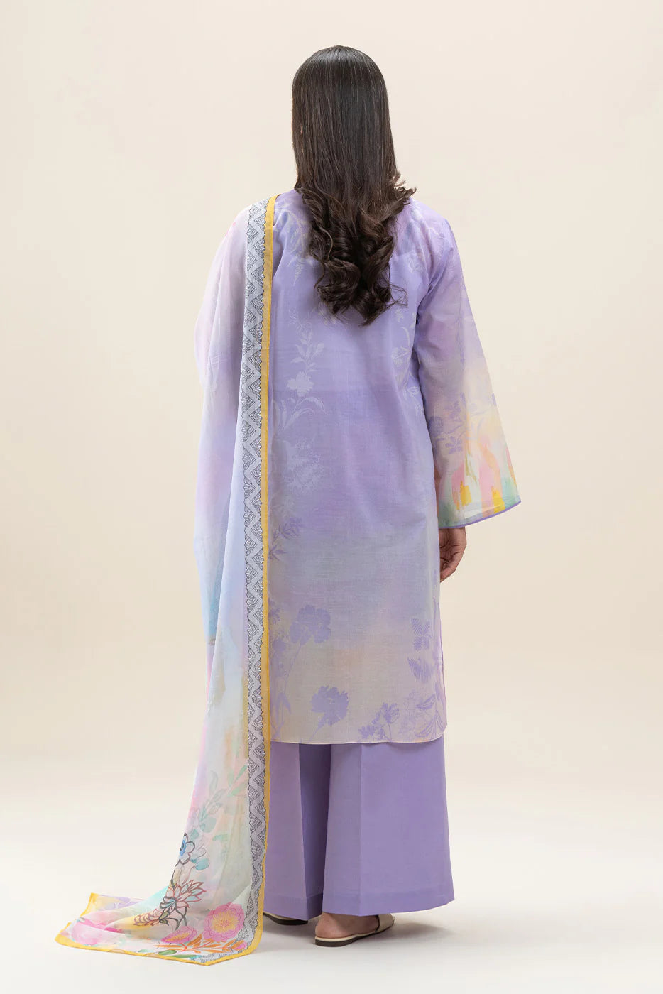 Beechtree 3Pc Printed Lawn Suit HEATHER HUES gulbuy.com