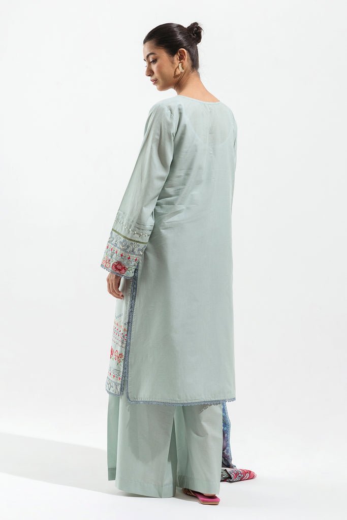 Beechtree 3Pc Embroidered Printed Suit (BT3S23U109)
