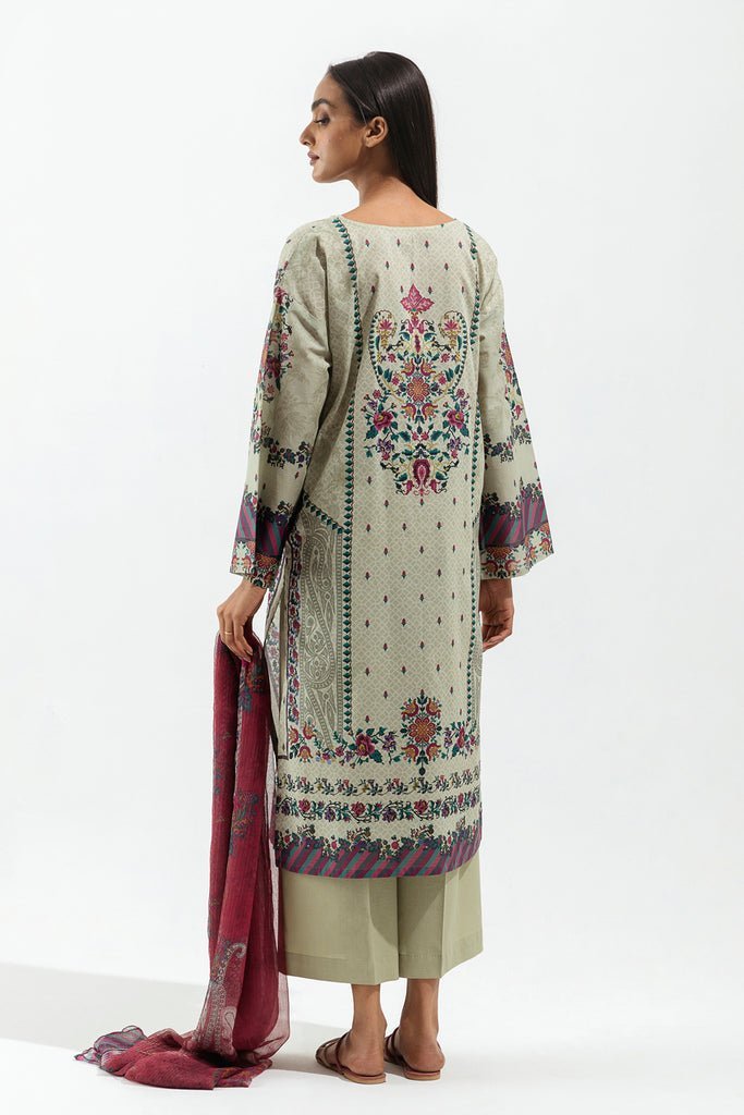 Beechtree 3Pc Printed Lawn Suit (BT3S23U91)