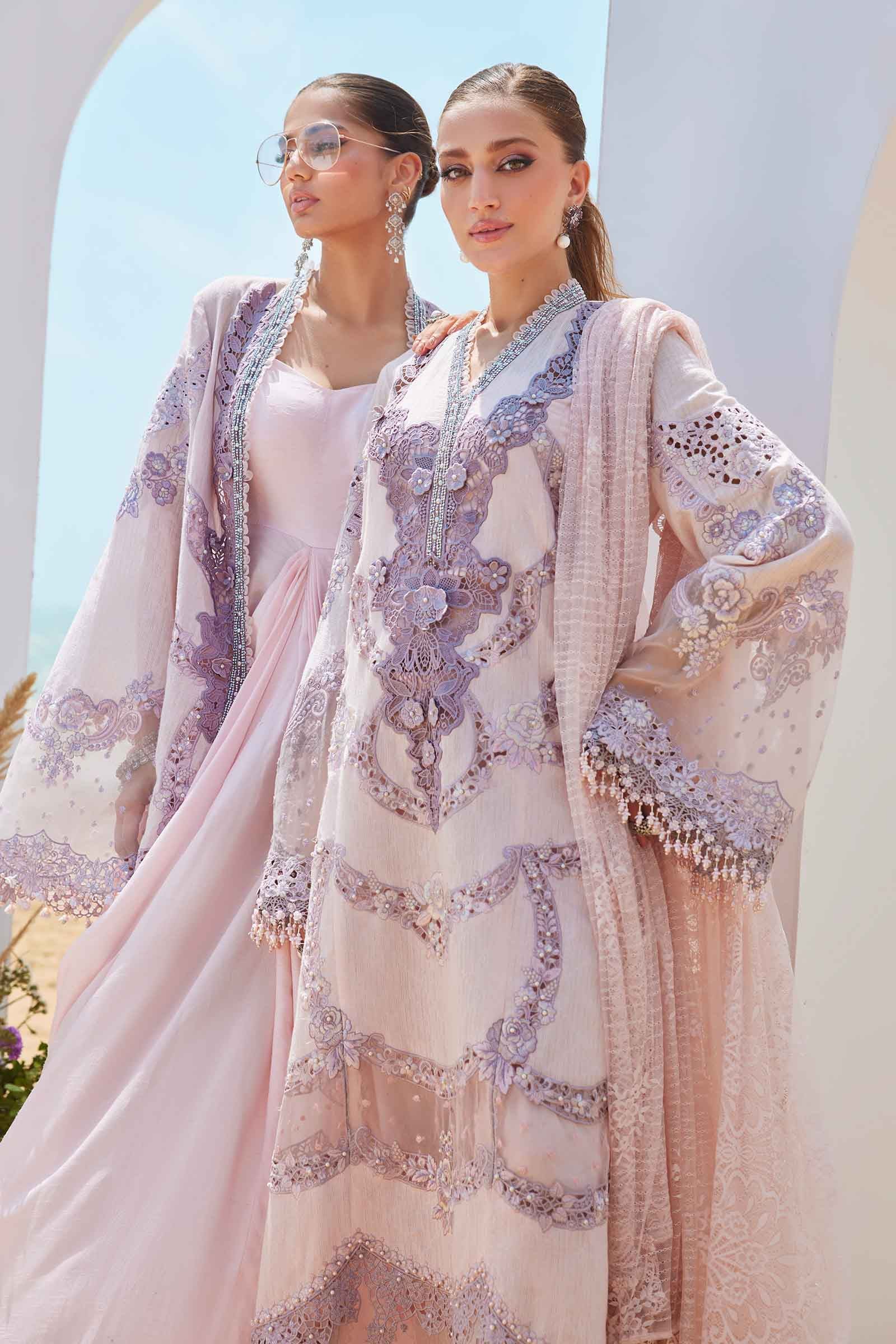 Maria B Embroidered Lawn Suit EID LAWN-25-02 (Stitched)