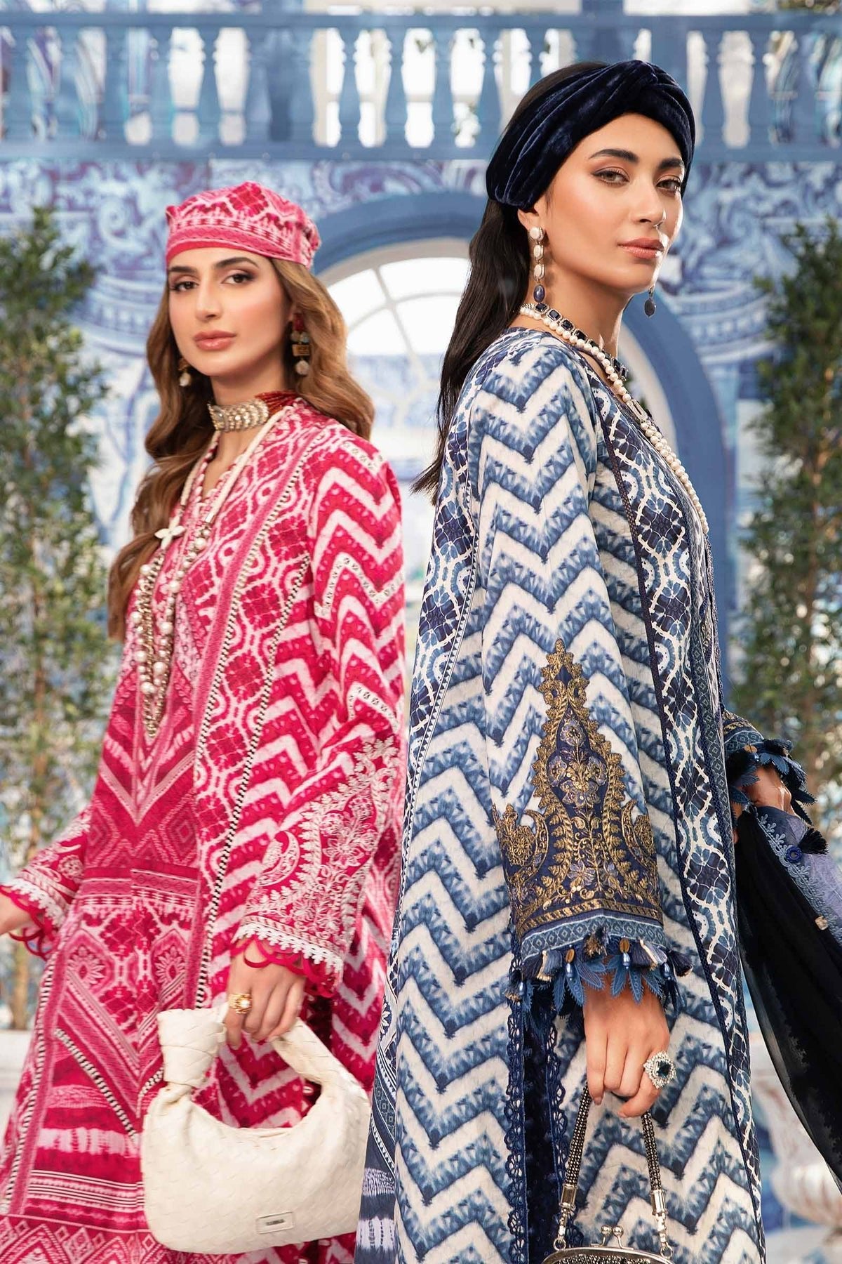 Maria B 3Pc Printed Lawn Suit (MPT-2208-A)