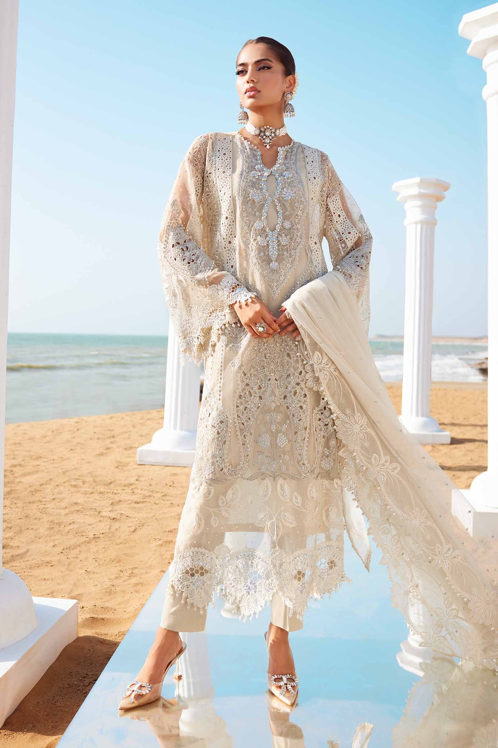 Maria B Embroidered Lawn Suit EID LAWN-25-09 (Stitched) Maria B Embroidered Lawn Suit EID LAWN-25-09 (Stitched)