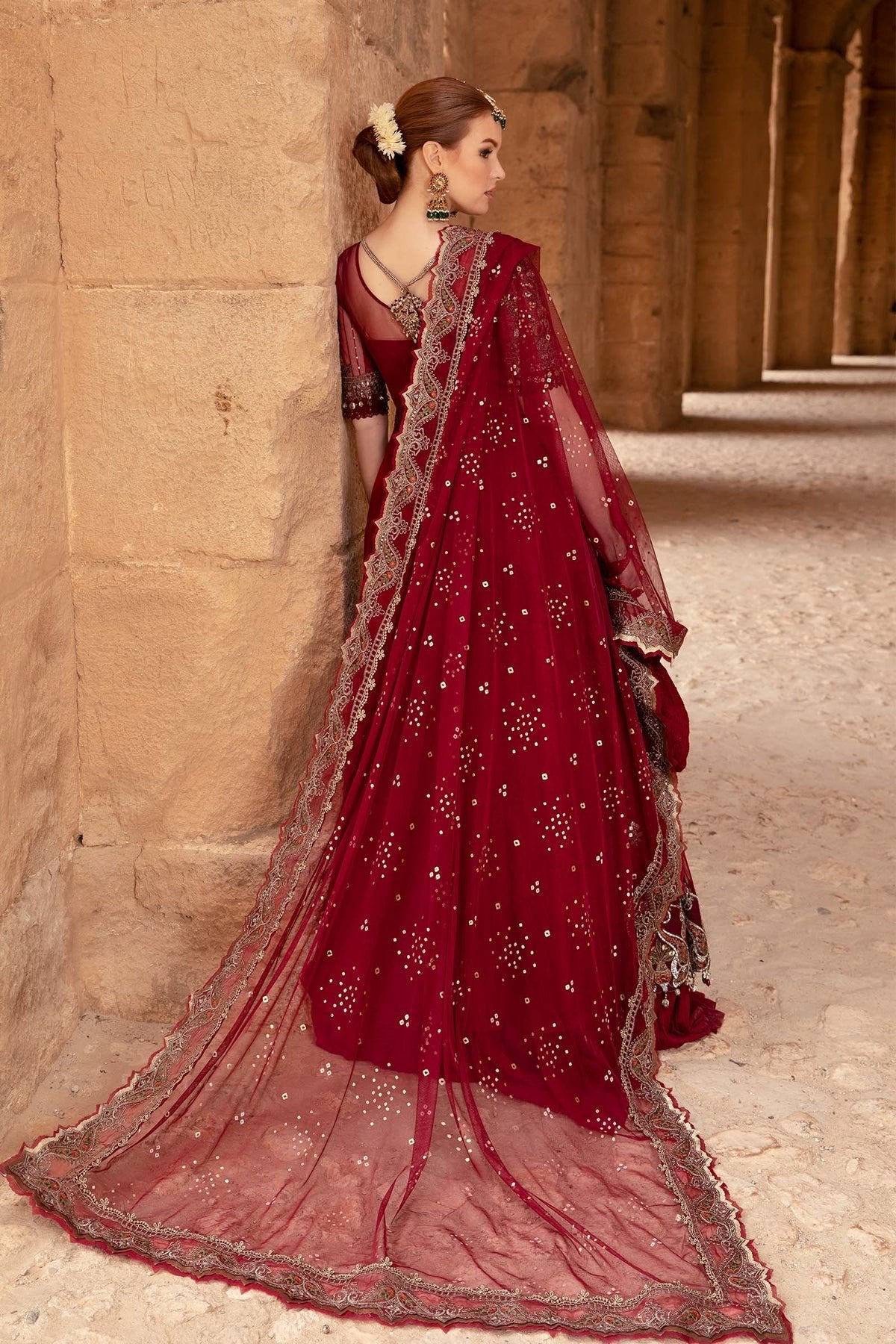 Maria B Eid Collection 4Pc Embroidered Lawn Suit (D-2403-B)