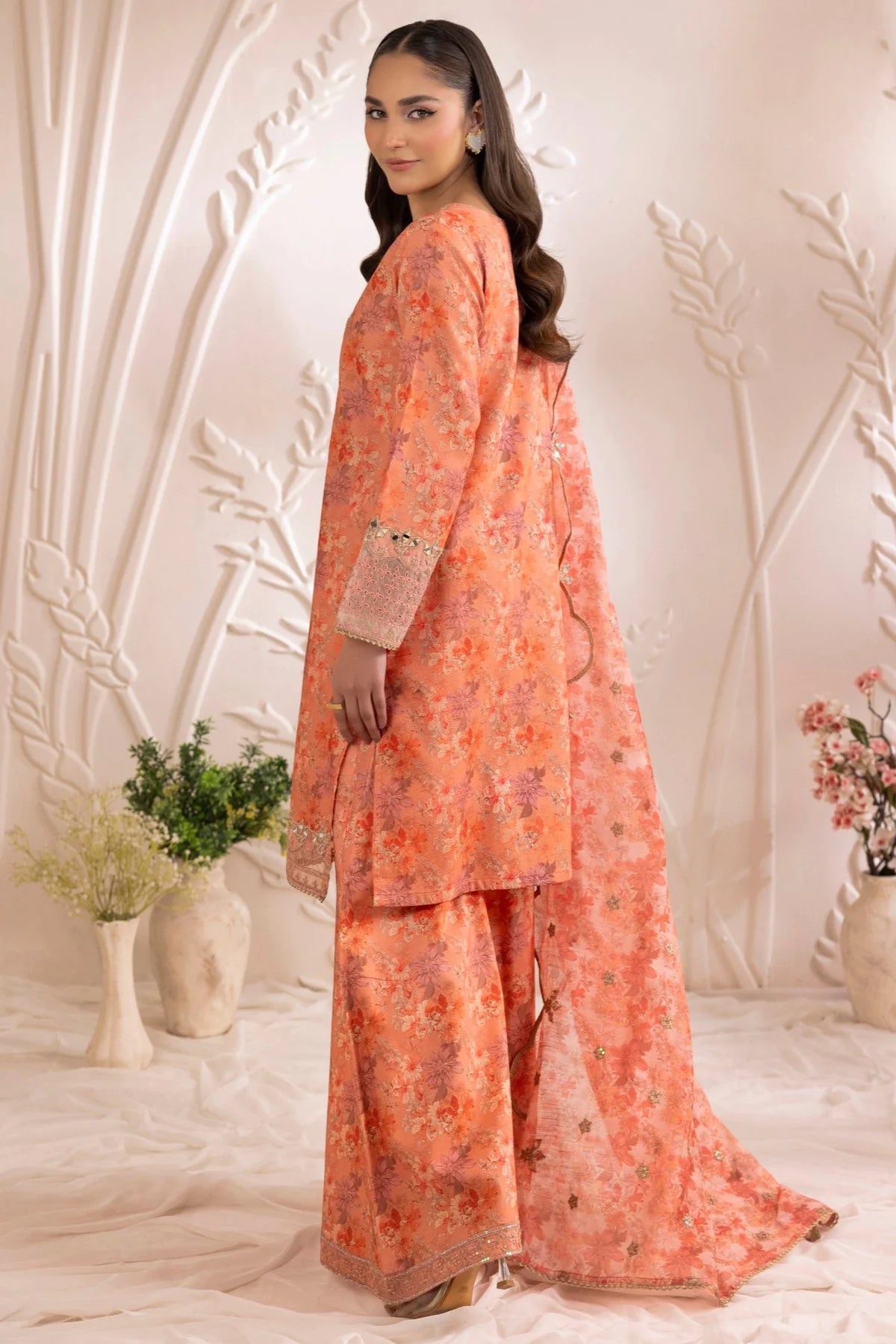 Mohagni 3Pc Embroidered Organza Suit DLS-02 gulbuy.com
