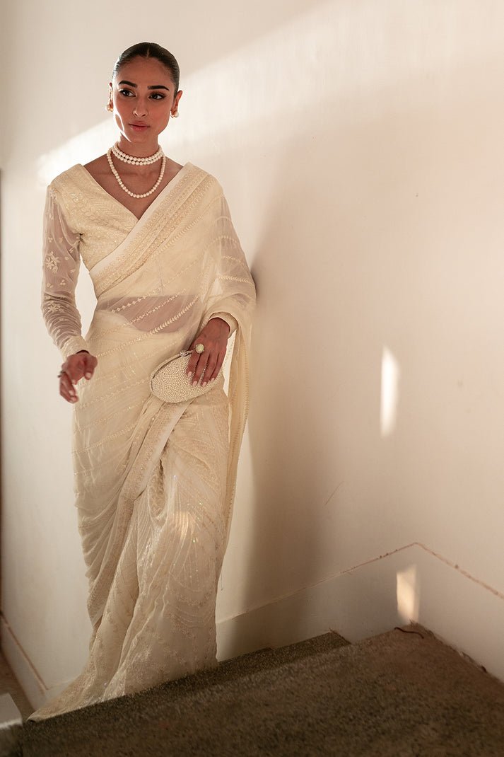 NEESHAY 3PC EMBROIDERED CHIFFON SUIT (Chandni)