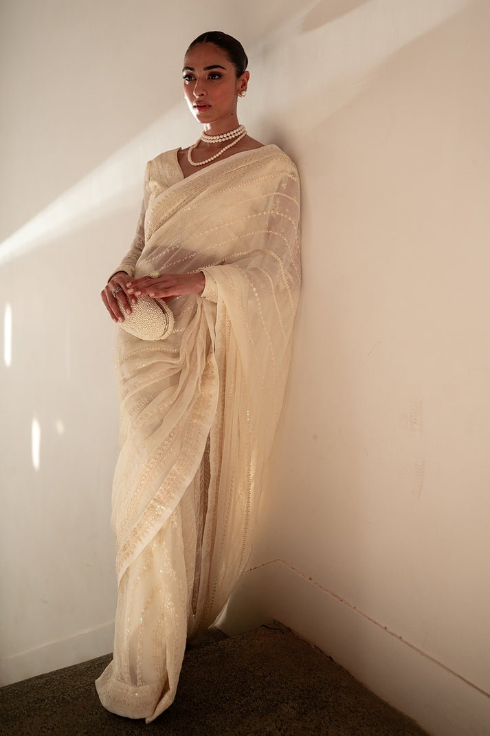 NEESHAY 3PC EMBROIDERED CHIFFON SUIT (Chandni)