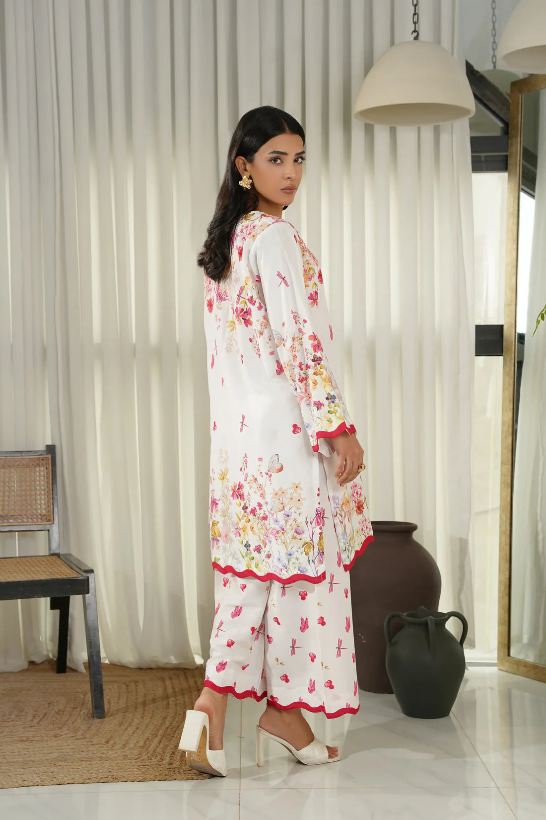 Dhaga 2Pc Printed Cambric Suit Fiora gulbuy.com